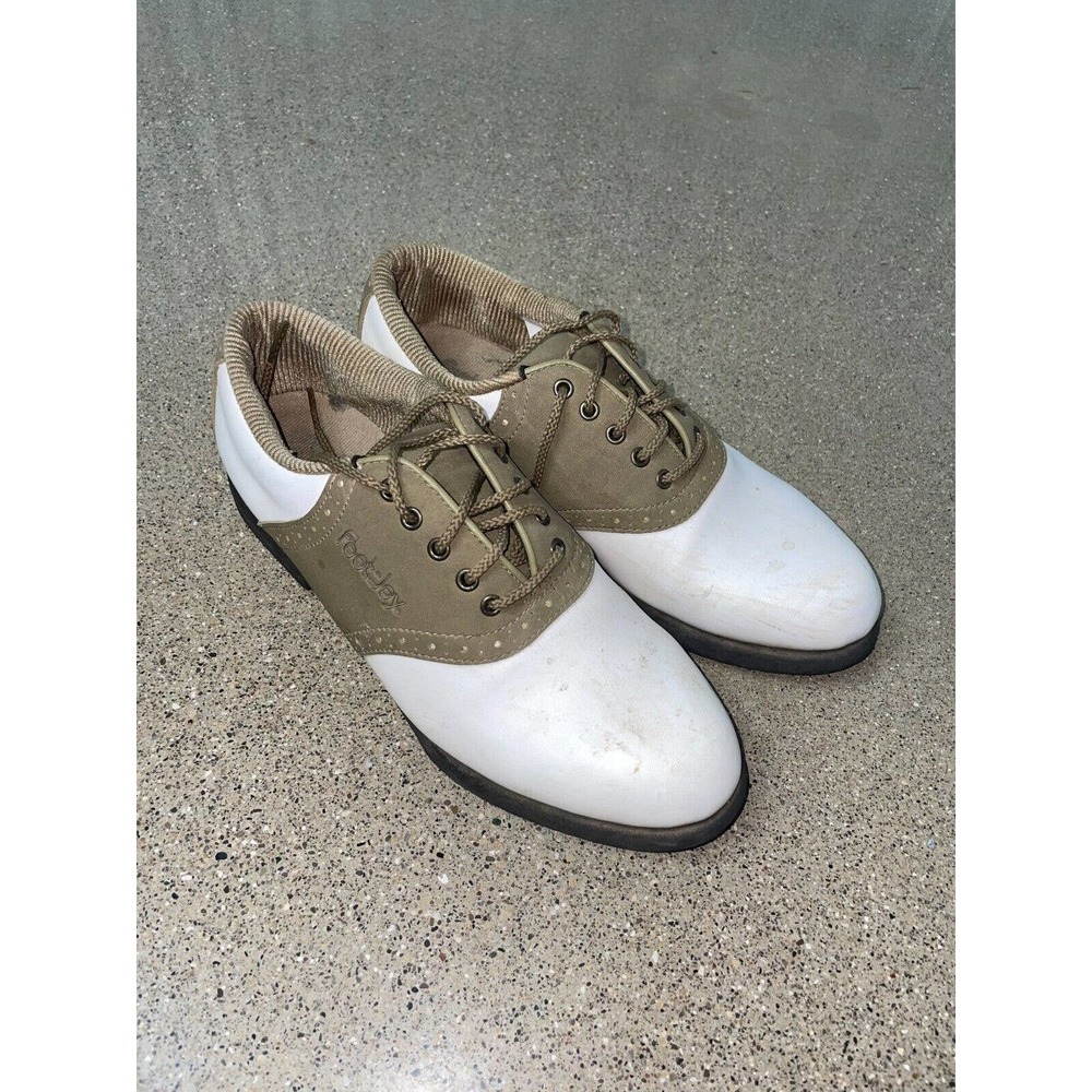 Footjoy Greenjoy 48802 Size 7.5 M Saddle Golf Shoes